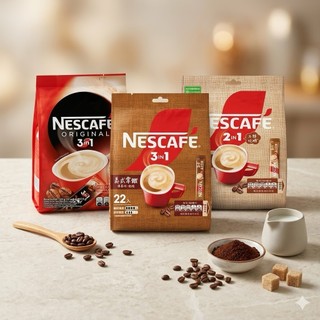 【NESCAFE】雀巢咖啡 三合一即溶咖啡 二合一無糖 義式拿鐵 Kopi Susu Nescafe