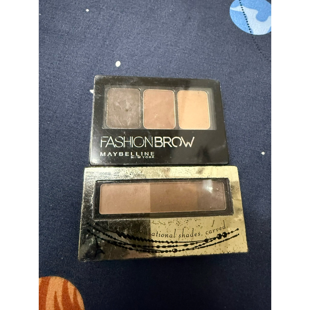 二手彩妝 integrate 眉粉BR631 Maybelline 3D眉彩盤 Dark brown