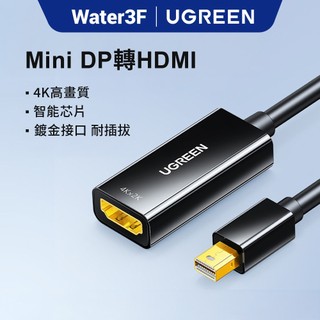 【綠聯】Mini DP轉HDMI 4K／1080P轉接器 公對母 音視頻同步 即插即用｜DisplayPort轉HDMI