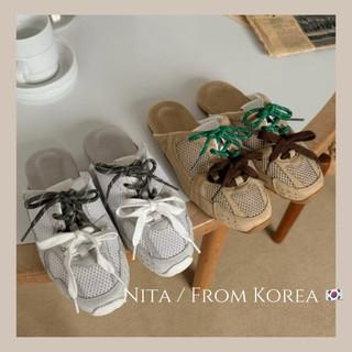 Nita🇰🇷韓國帶回真皮包頭半拖鞋 休閒鞋