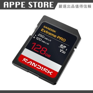 SANDISK Extreme PRO 128G SDXC UHS-I U3 V30 高速 相機用記憶卡