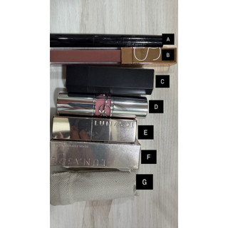 二手專櫃唇膏（Nars/Suqqu/YSL/Lunasol/Hermes)、Kate怪獸唇膏