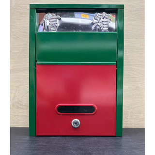 巧夫人烤漆鐡信箱(小) 郵件信箱 綠色信箱 mailbox 復古風