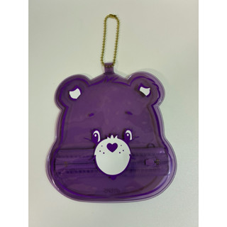 Care Bears 彩虹熊 拉鍊 吊飾 紫色熊 分享熊