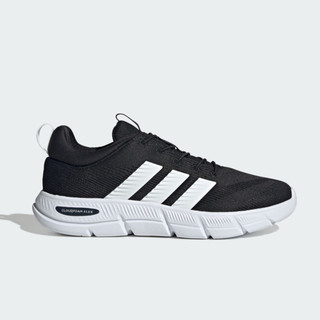 adidas 男 運動鞋 休閒鞋 愛迪達 Cloudfoam Flex 免綁帶 舒適 輕量 慢跑鞋 黑 HQ2547