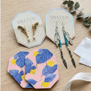 SNATCH store 歐美風 二手 手槍/波希米亞羽毛耳環 y2k 耳洞式耳環 出清 兩件合售