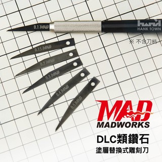 [ HankTown ] MAD DLC類鑽石塗層替換式雕刻刀 鷹嘴刀 ｜ MADWORKS DLC 雕刻刀