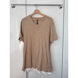 老公清衣櫃系列👻 英國品牌NEIL BARRETT男用駝色/大地色/米色上衣t shirt