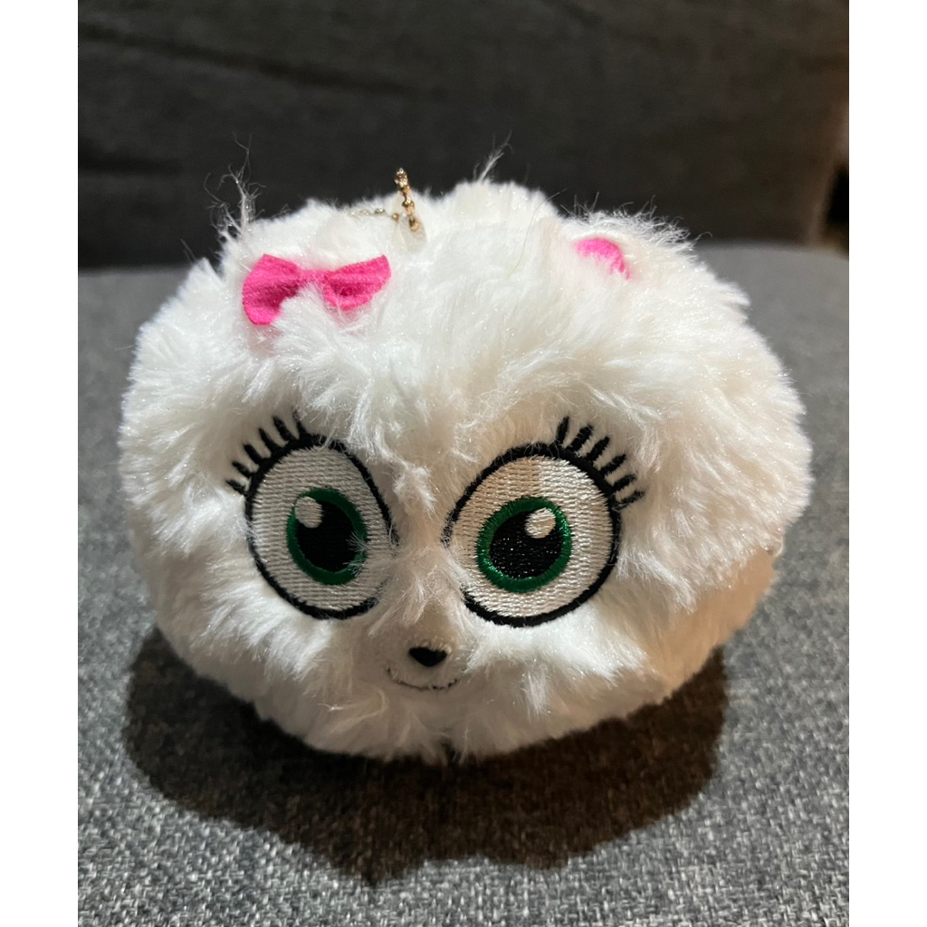 The Secret Life of Pets 寵物當家 Gidget 博美犬狗布偶吊飾 白色博美犬吊飾 可愛布偶吊飾