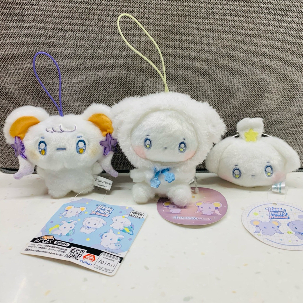 ❤Lika小舖❤little fluffy friends日本帶回 全新正版現貨 口金包景品玩偶布偶娃娃吊飾 押上