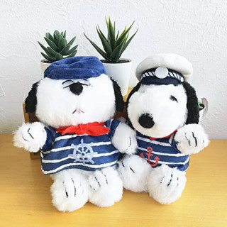 日本正版 海軍服 Snoopy 史努比 歐拉夫 絨毛玩偶娃娃 玩偶鎖圈 坐姿娃娃 絨毛娃娃 布偶玩偶 包包吊飾 療癒娃娃