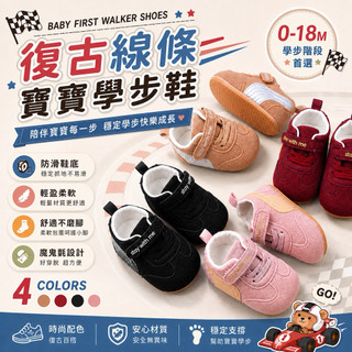 【RUBY SHOP Baby & Mommy】運動風磨砂線條軟膠底寶寶休閒鞋 學步鞋 寶寶鞋 嬰兒鞋