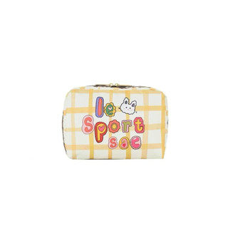 Lesportsac 卡通格紋大號化妝包/收納包