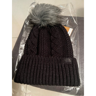 全新轉售💕 THE NORTH FACE 黑色麻花球毛帽