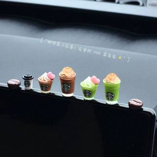 預購 星巴克咖啡擺飾一組 迷你小擺件 汽車裝飾 萌粒 星巴克 擺件 造景盆栽 家居 裝飾 療癒小物 微景觀 公仔 咖啡豆
