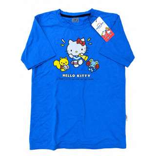全新Hello Kitty歡樂路跑商品Hello kitty短袖T 上衣衣服👚藍3XS/白M運動衣 運動上衣 凱蒂貓衣服