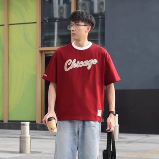 Mitchell & Ness NBA TEE 芝加哥 公牛隊 爆裂紋 印花 復古 短T【TE0310CH1604E】