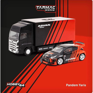 [1:64 貨車含小鴨] Tarmac Pandem Yaris Advan Truck