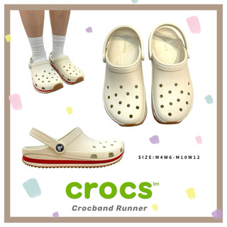 CROCS卡駱馳 Crocband Runner 中性鞋 布希鞋 防水 防滑 輕量 女款 男款 情侶鞋 雨鞋