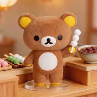 【🔥叢雲百物舘 免運🔥】正品 眾玩星球 輕鬆熊Rilakkuma 雪酪繽紛系列植絨盲盒 彩色輕鬆小熊 可愛桌面擺件
