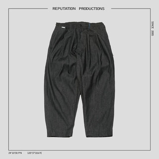 REPUTATION PRODUCTIONS®Denim Fabric Cropped Pants / D - PANT