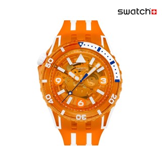 Swatch SCUBAQUA 陽光橘 PACIFIC SEA NETTLE SSCU09O100【官方旗艦店】