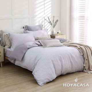HOYACASA 300織天絲抗菌兩用被床包組｜暮霧紫｜法式柔霧｜(單人/雙人/加大)