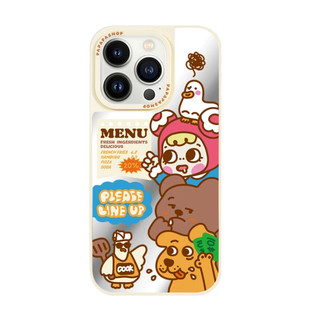 【PAPAPA】全新現貨出清✨手機殼 kulo喫炸雞 IPhone手機殼 蘋果手機殼 原創 可愛 鏡面