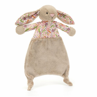 全新 Jellycat 正品｜奶茶碎花兔安撫巾 🐰Blossom Beige Bunny Petal Comforter