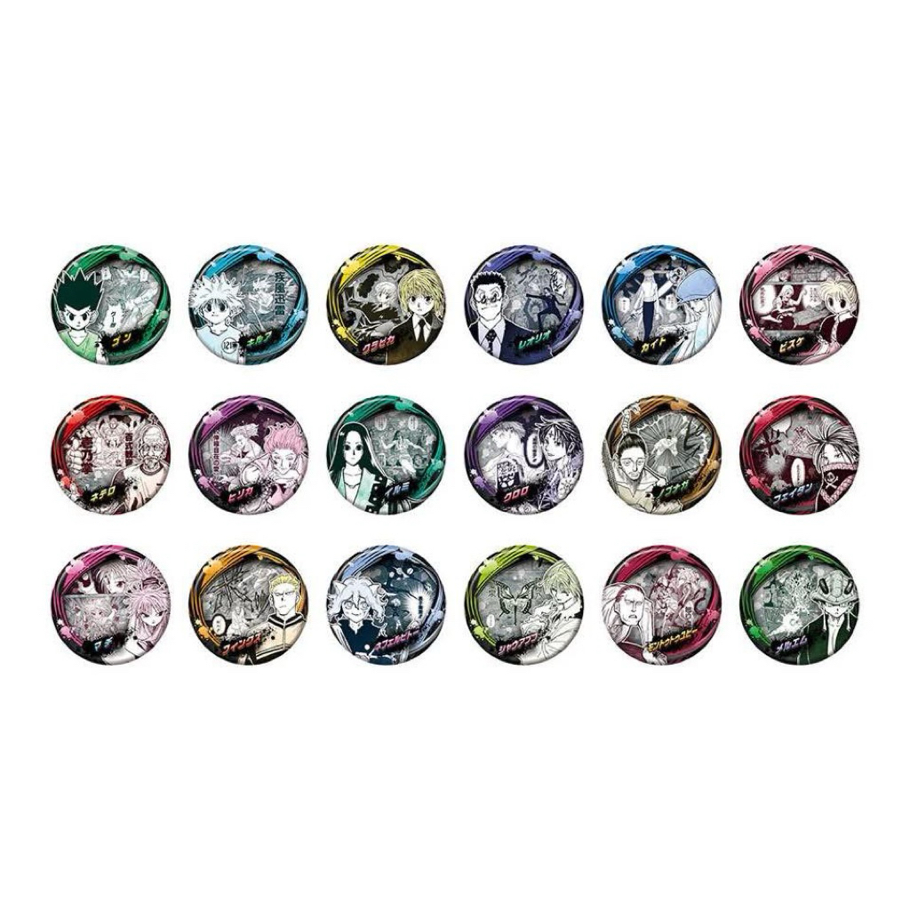 全新商品 jump shop js限定 徽章 獵人 Hunter 奇犽 庫洛洛 酷拉皮卡 小傑 西索 飛坦 伊爾謎 貓女
