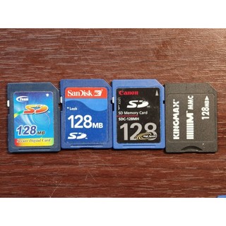 【隨機出貨】128MB 記憶卡 SD/MMC 老相機 PDA 工業設備 收藏用