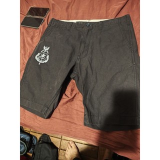 neighborhood x izzue nhiz 潮流 聯名 工作短褲 休閒短褲 黑色 軍裝 工裝 貼布 小布標 電繡