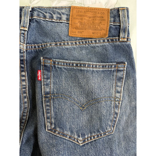 近全新正品Levis 511(W32)大E藍系仿舊刷紋牛仔褲