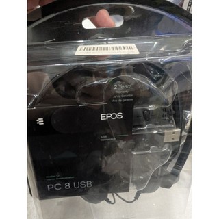 全新未拆 EPOS Sennheiser PC 8 USB 黑色款 貼耳式耳機 有麥克風 商業用 遊戲可用 可刷卡分期