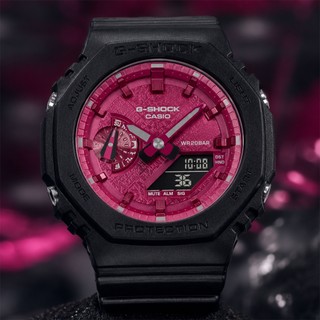 【WANgT】CASIO 卡西歐 G-SHOCK GMA-S2100RB-1A 黑桃紅八角 運動女錶 手錶 運動腕錶