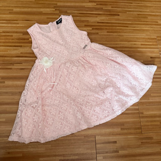 DKNY粉色無袖小洋裝 4號 女寶女童