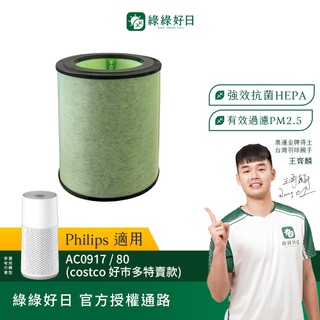 適用Philips飛利浦 AC0917/80 costco好巿多款 抗敏除甲醛空氣清淨機 複合式抗菌HEPA濾芯