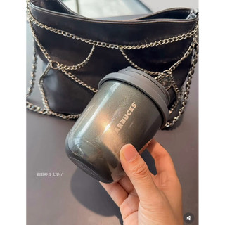 【中國限定】星巴克STARBUCKS朋克芭蕾🩰系列不鏽鋼貓眼隨行杯保溫杯配鏈條斜肩包