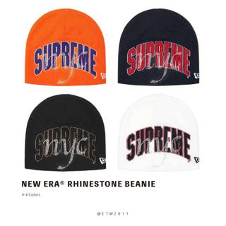☆ETW☆【台中店】SUPREME 26SS NEW ERA RHINESTONE BEANIE 毛帽 燙鑽 刺繡 冷帽