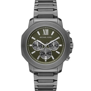 Michael Kors MK Prescott 八角三眼計時手錶 男錶-槍灰色/44mm MK9259 開學季禮物