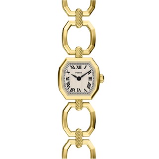 FOSSIL Harlow Mini 復古八角雙針手鍊女錶-金色/20mm ES5483 開學季禮物