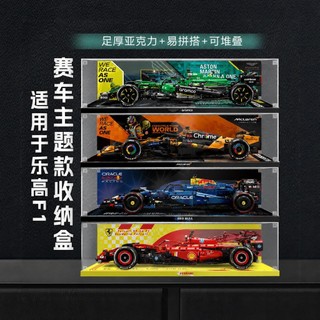 適用樂高42240 阿斯頓馬丁 阿美車隊F1 展示盒 AMR25賽車 透明拼砌 亞克力收納 樂高展示盒