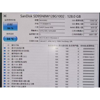 知飾家 二手良品 SanDisk 128GB M.2 SSD 固態硬碟