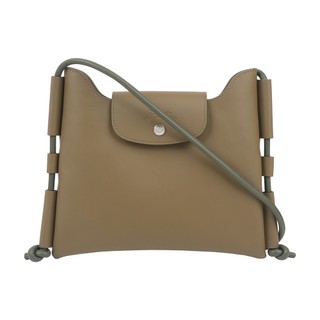 LONGCHAMP Le Pliage Xtra S 抽繩飾邊斜背包(橄欖綠)