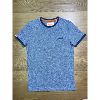 日本🇯🇵 SuperDry 男 #S 深淺藍 圓領 短袖 T恤