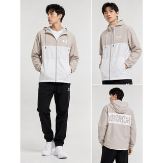 Under Armour UA Sportstyle 男款S號拼色輕量連帽防風外套 3651【衫之小朱】
