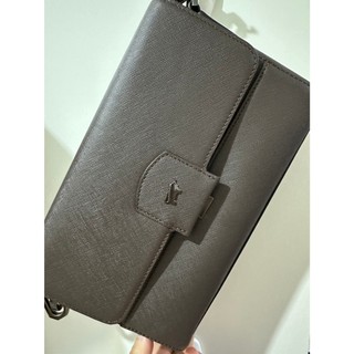 專櫃 正品 BRAUN BUFFEL 德國 小金牛 巴雷特系列 斜背包 BF546-03-GCO 背包 男用 硬包 二手