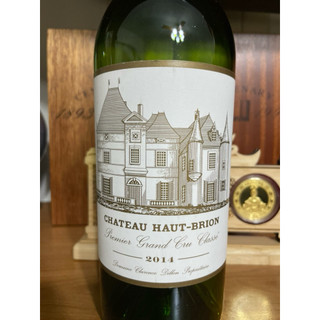 五大酒莊Haut-Brion,2014 歐布里雍堡 •歐布里雍一軍 紅酒空瓶裝飾藝術收藏擺設 生日年份