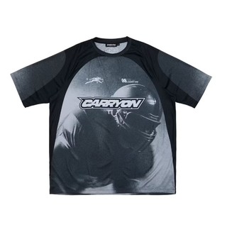 CARRYON 26SS Gridiron Graphic Raglan Jersey 橄欖員球衣 黑色