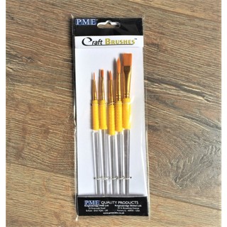 PME Craft Brush Set of 5 英國 JEM 烘培用品 甜點 彩繪 裝飾筆刷 新品